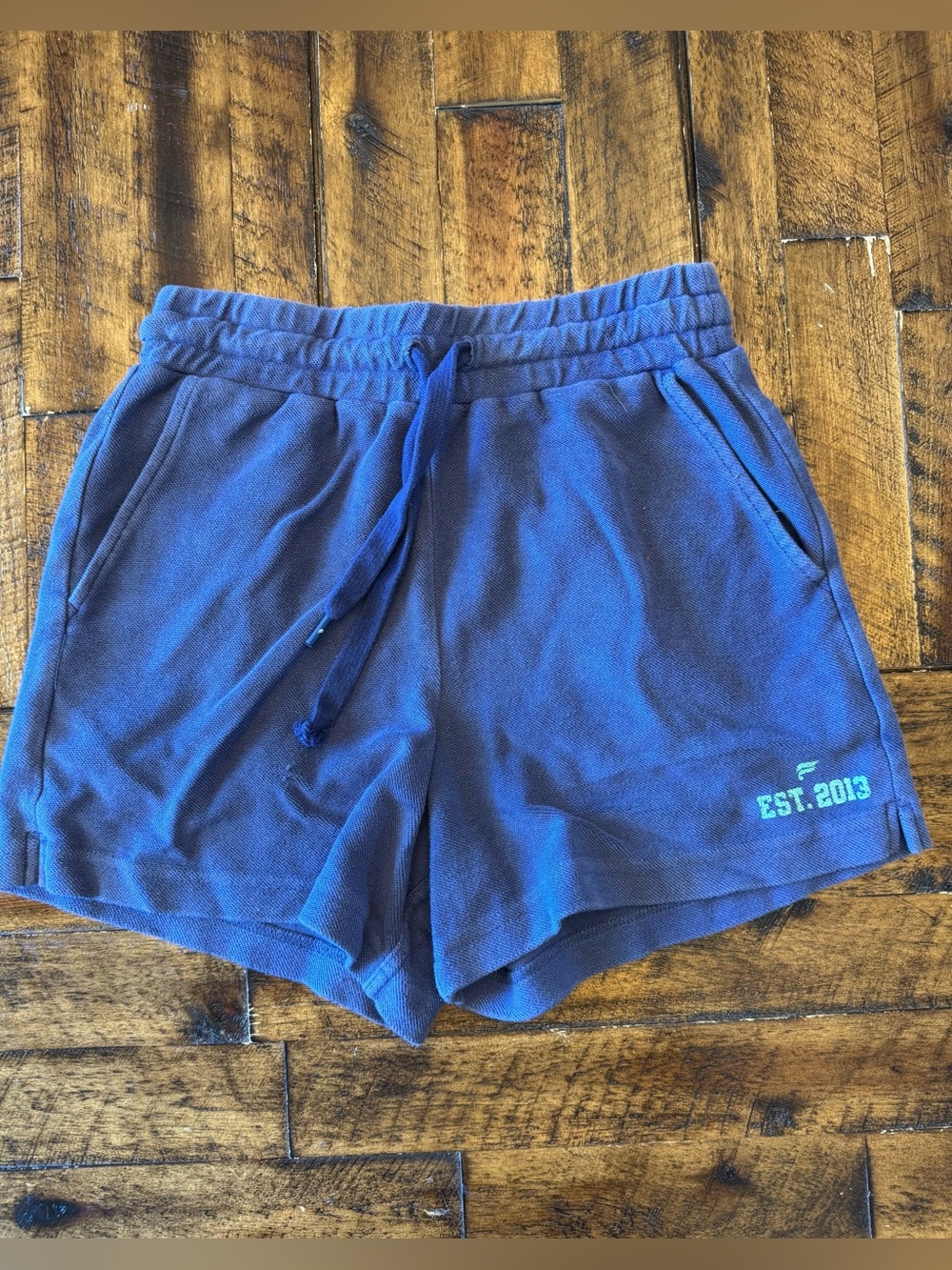 Fabletics Go-To Vintage Sweatshorts Blue XS Cotton Blend